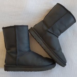 Black Bomber style UGG Boots